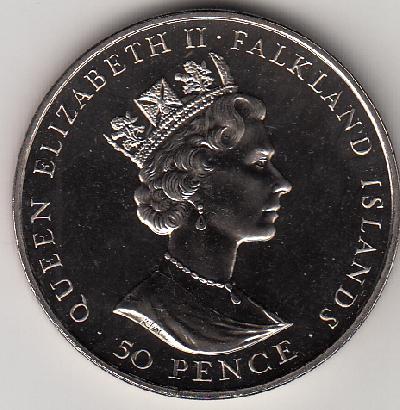 Beschrijving: 50 Pence 40TH. of REIGN